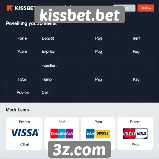 Métodos de pagamento disponíveis na kissbet.bet